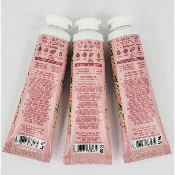 3 PINK PINEAPPLE SURPRISE Hand Cream Bath & Body Works Travel Size Costa Rica - Picture 2 of 6